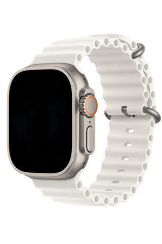 Curea Ceas Apple Watch Silicon Ocean White - WATCHERS
