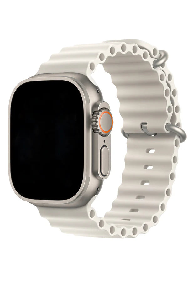 Curea Ceas Apple Watch Silicon Ocean Light Gray - WATCHERS