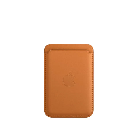 Portofel Apple din Piele pentru iPhone cu MagSafe Golden Brown - WATCHERS