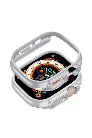 Bumper Protectie Ceas Apple Watch Ultra Light Gray - WATCHERS