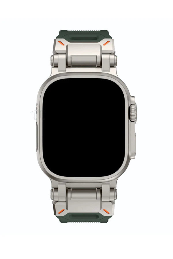 Curea Ceas Apple Watch Silicon Defender Military Green - WATCHERS
