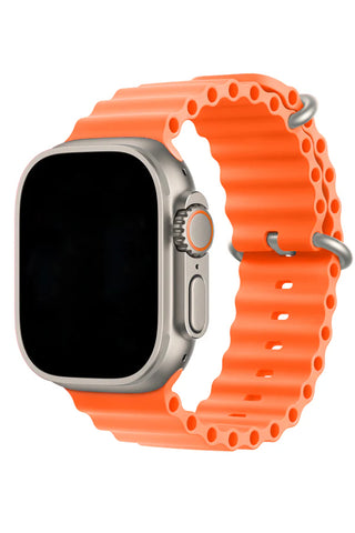 Curea Ceas Apple Watch Silicon Ocean Orange - WATCHERS