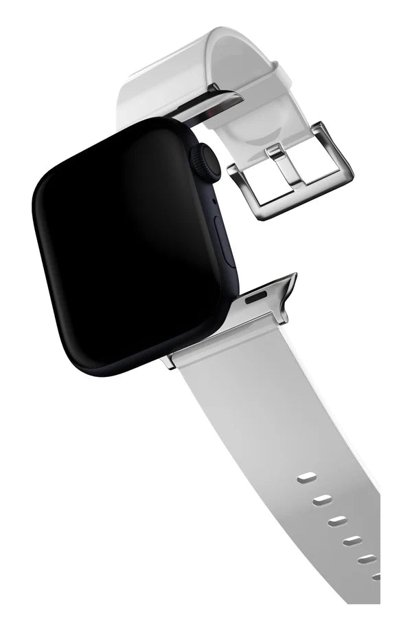 Curea Ceas Apple Watch Silicon Velura White - WATCHERS
