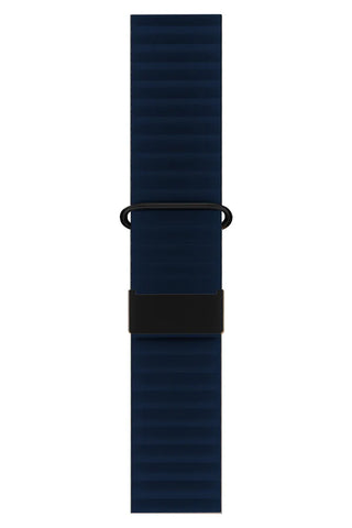 Curea Ceas Apple Watch Leather Majestic Dark Blue - WATCHERS